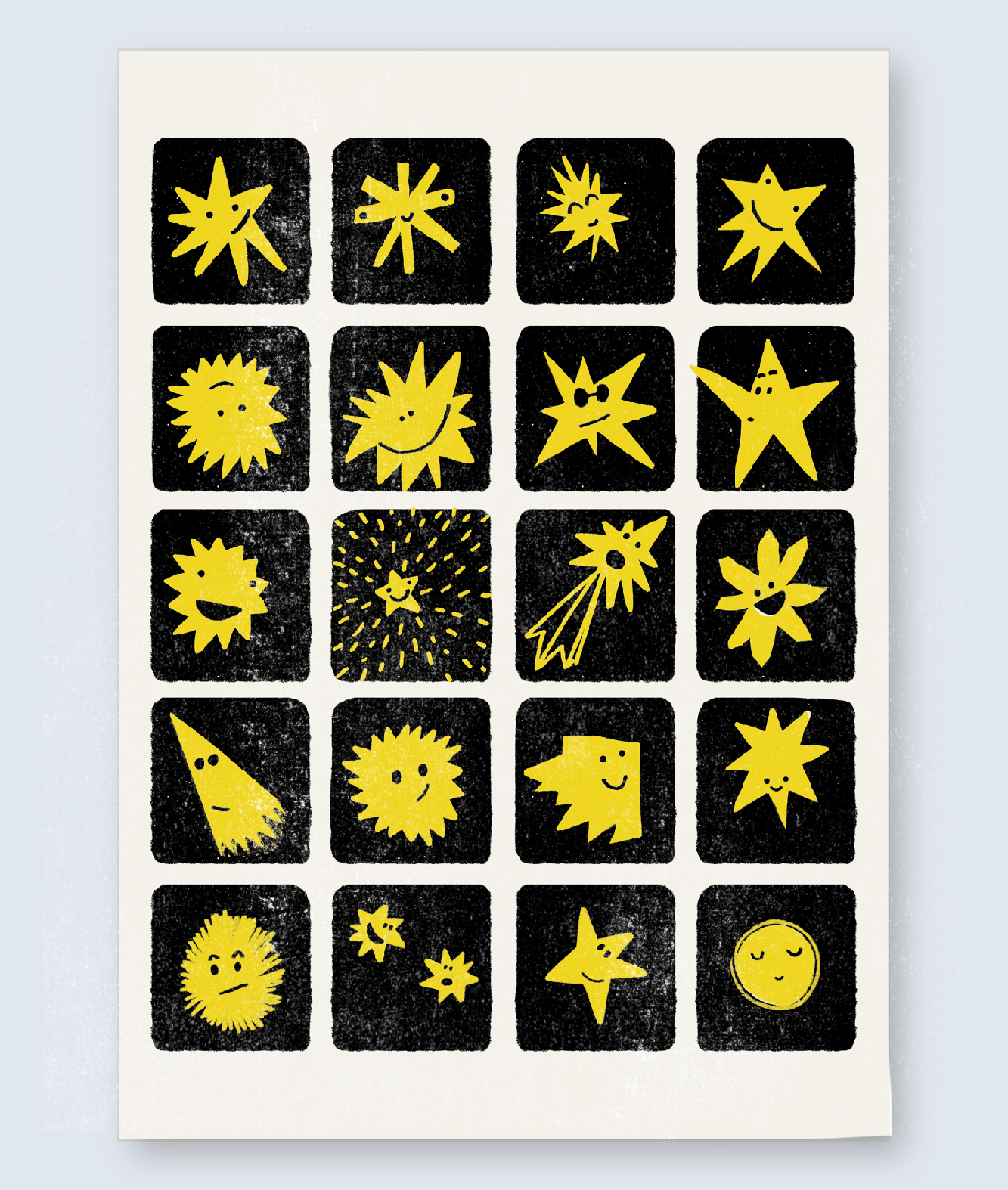 ‘Star stuff’ A3 Risograph Print