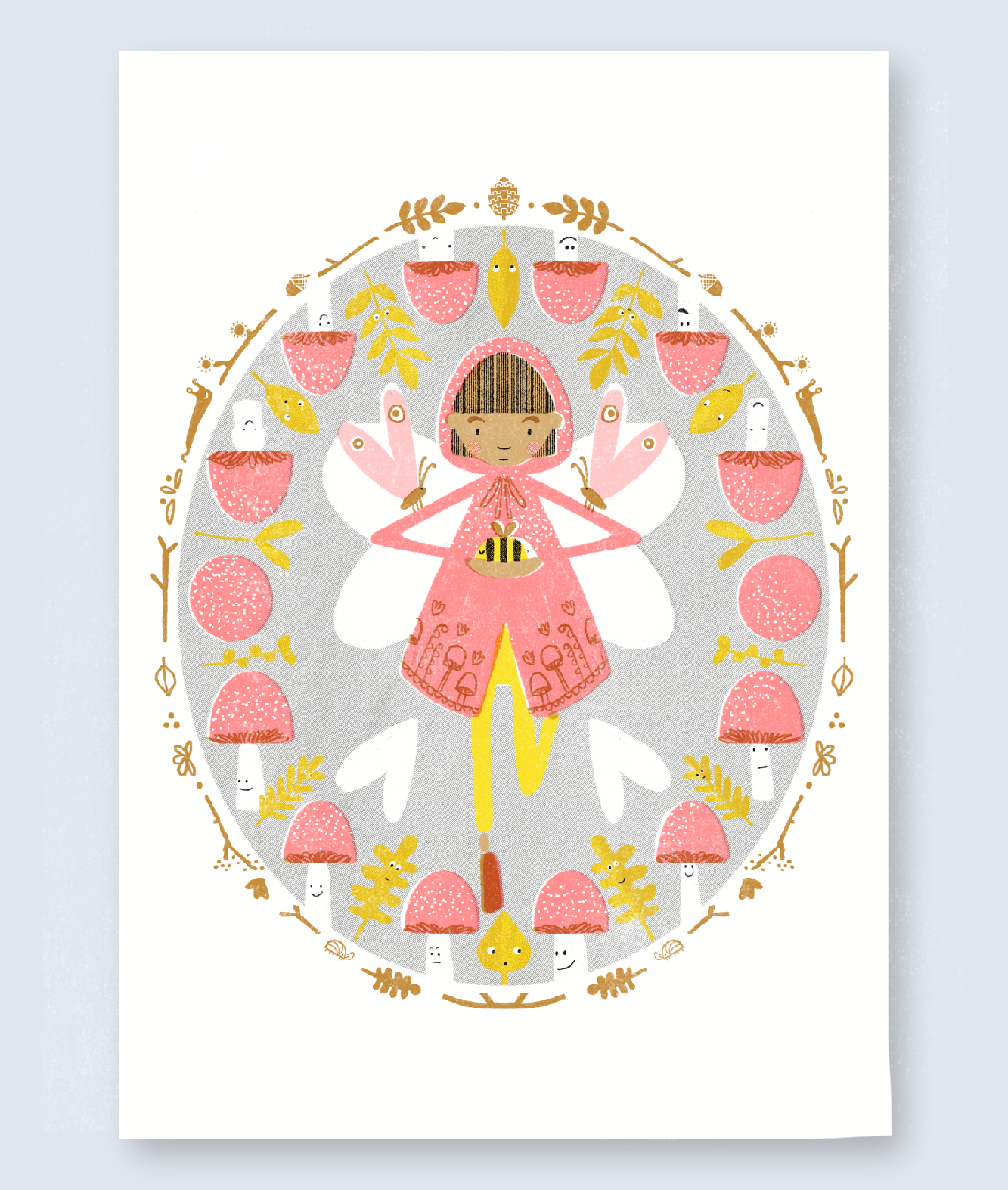 ‘Aumtum Fairy Ring’ A3 Risograph Print