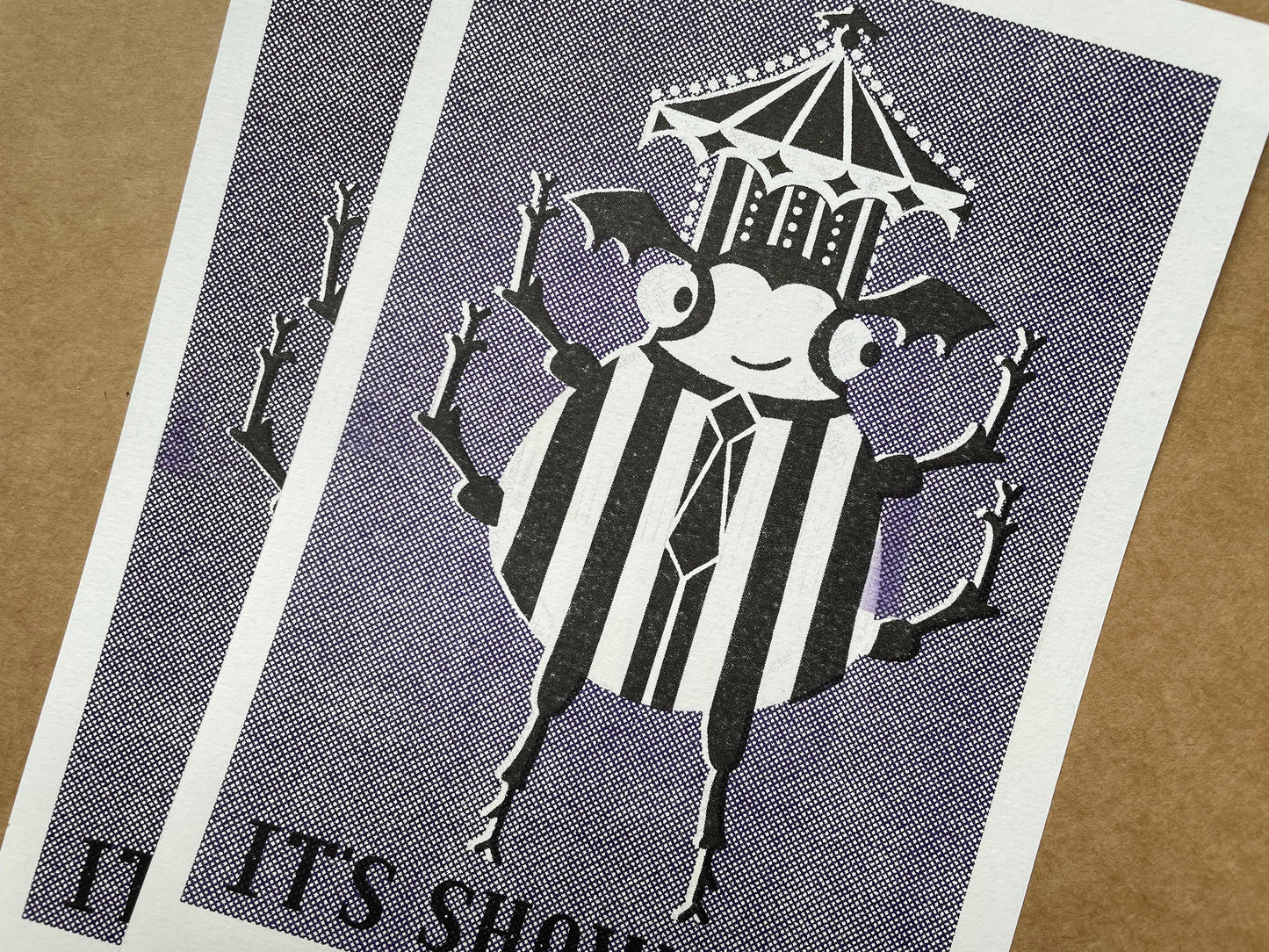 'It's Showtime' A5 Risograph Print