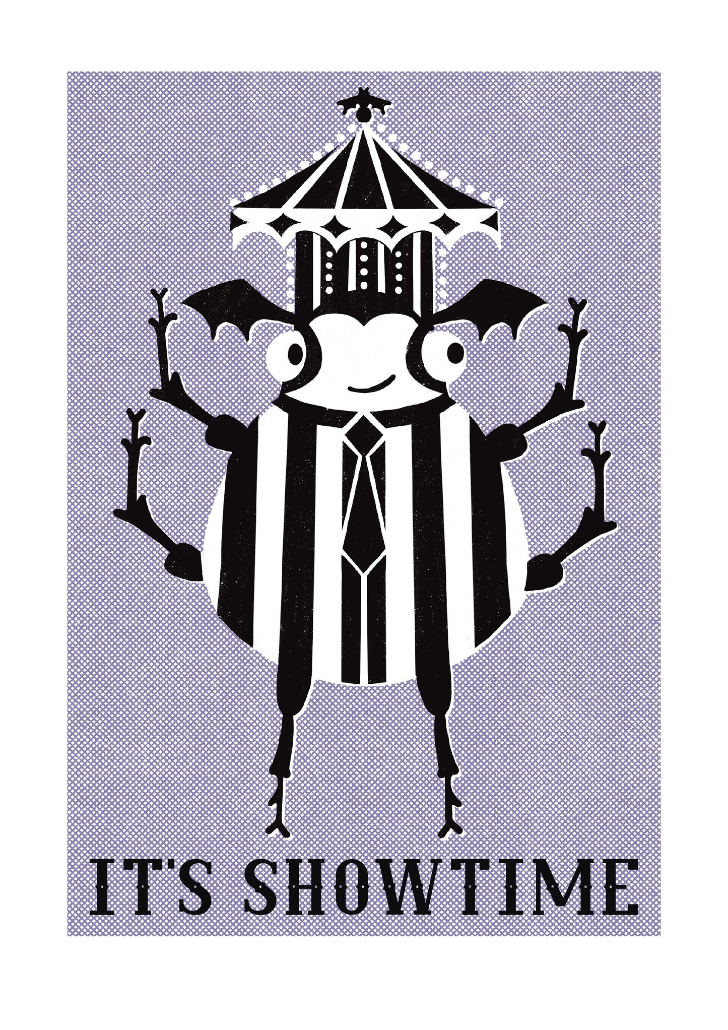 'It's Showtime' A5 Risograph Print