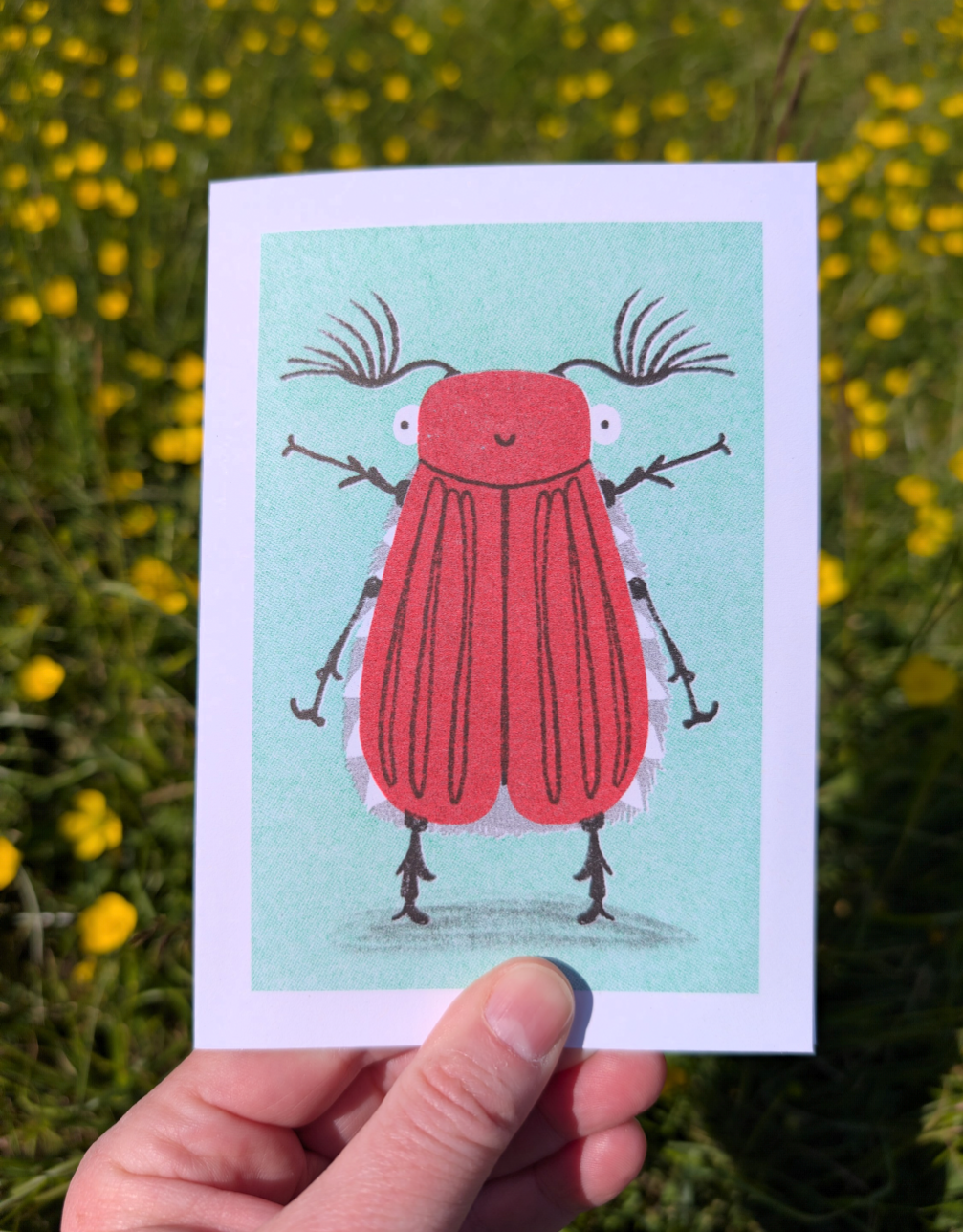 Cockchafer Beetle Greetings Card
