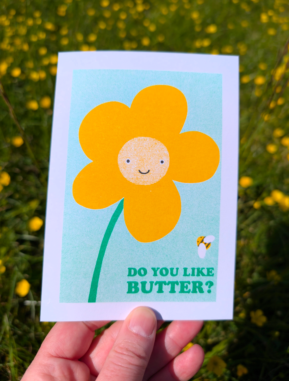 Buttercup Greetings Card