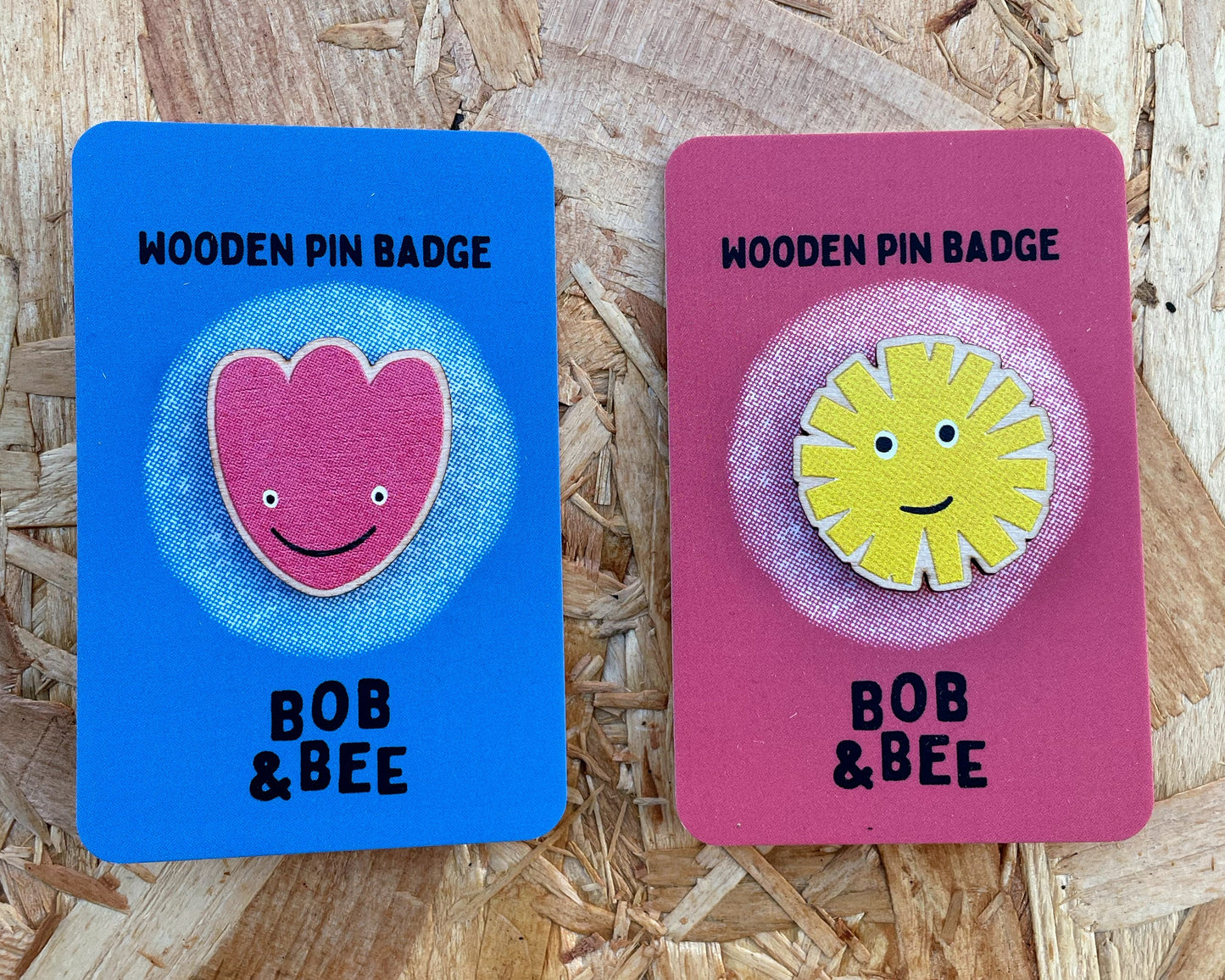 Tulip Wooden Pin Badge