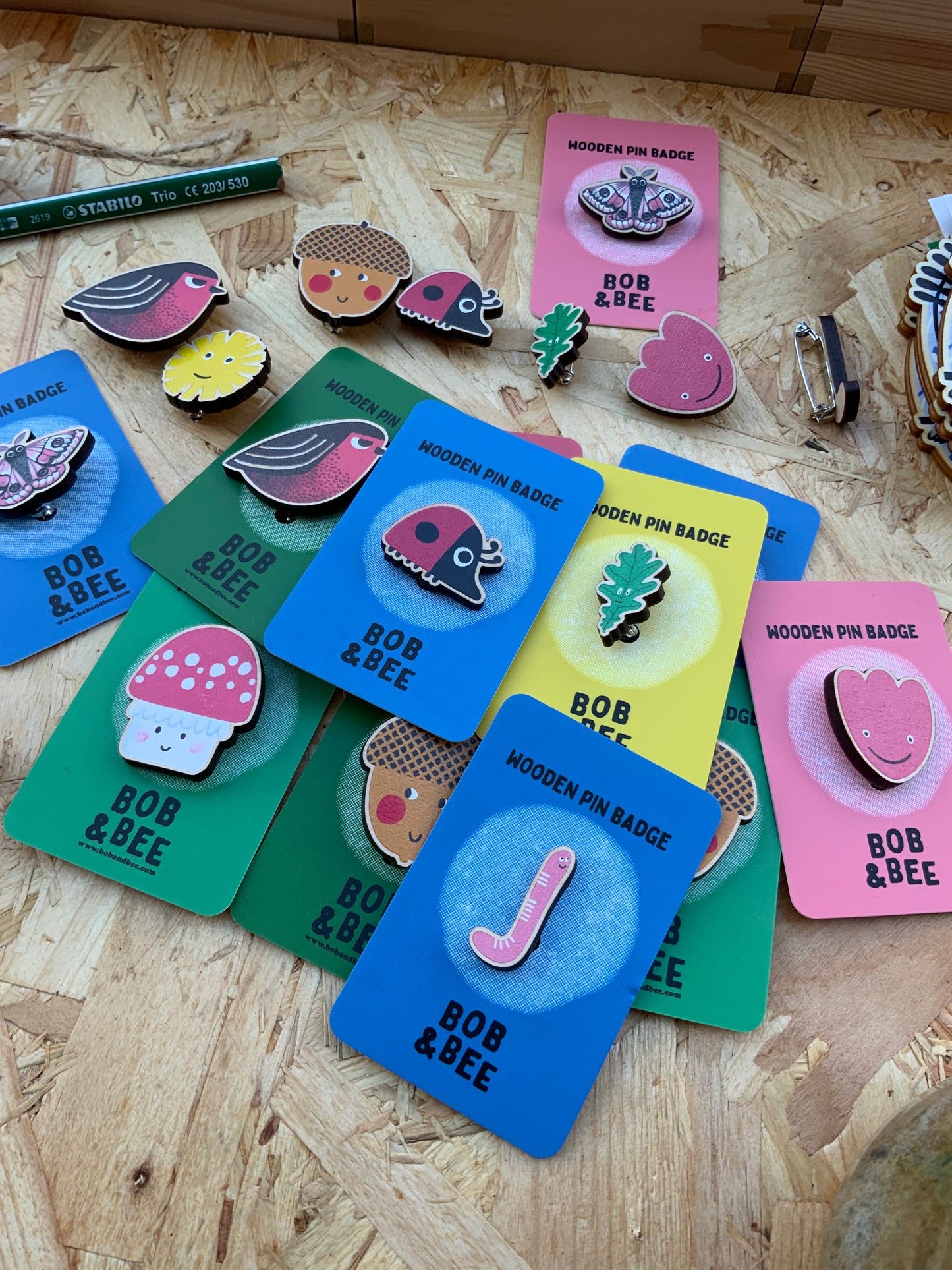 Fly Agaric Wooden Pin Badge