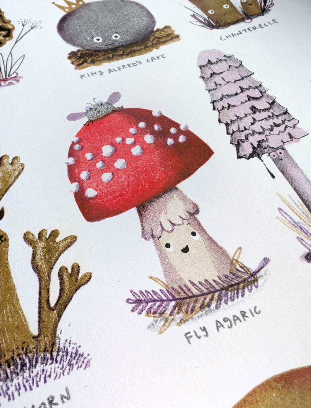 'Fungi i' A3 Risograph Print